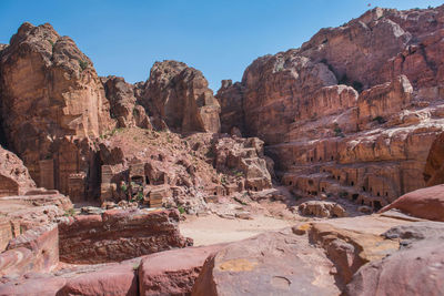 View of rock formations