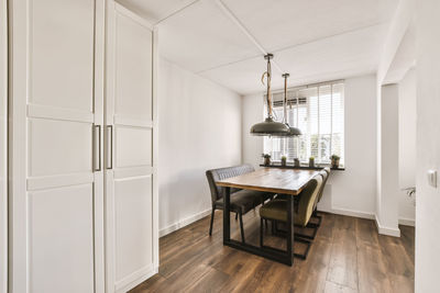 View of dining at table at home