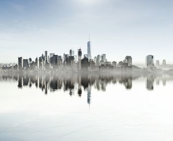 Panoramic view of new york cityscape