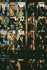 Low angle view of metallic structure