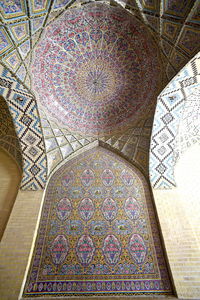 Low angle view of ceiling of building