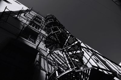 Low angle view of built structure against clear sky