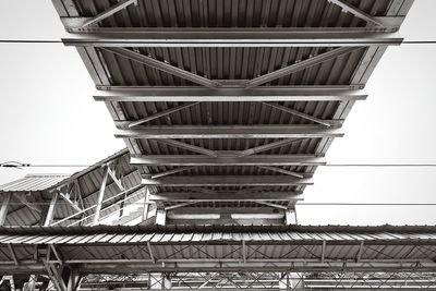 Low angle view of bridge against sky