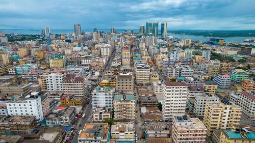 Aerial view of dar es salaam, tanzania