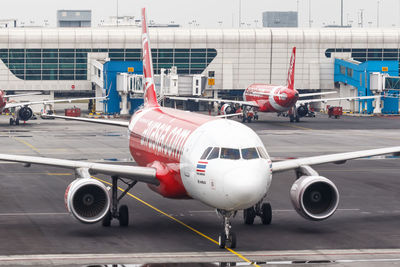 View of airplane at airport