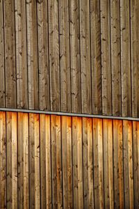 Full frame shot of wooden wall