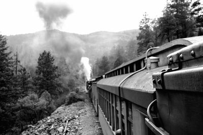 Train on railroad track