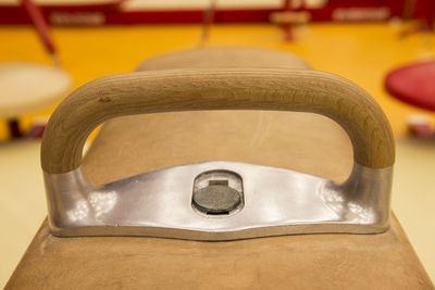 High angle view of typewriter on table