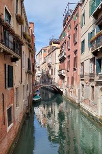 Canal amidst buildings in city