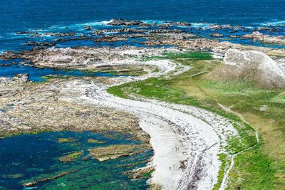 Aerial view of beach