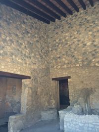Interior of abandoned temple