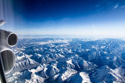 Aerial view of landscape against sky