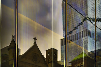 Low angle view of buildings against sky