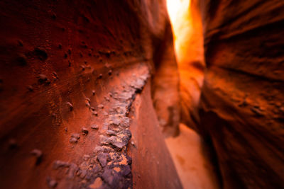 Detail shot of stone wall