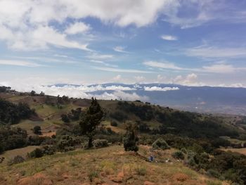 Scenic view of landscape against sky