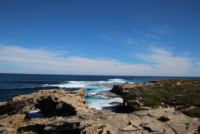 Scenic view of sea against sky