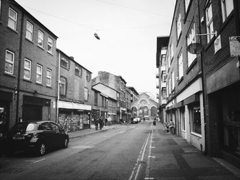 City street with buildings in background