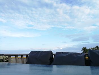 Scenic view of river against sky