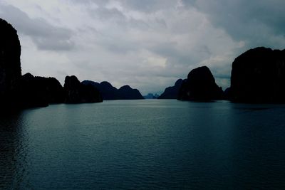 Panoramic view of sea against sky