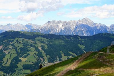 Alpine summit mountains