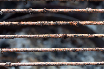 Full frame shot of metal fence