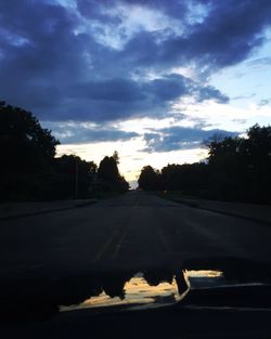 Road passing through landscape