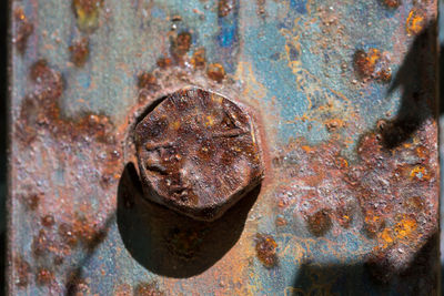 Close-up of rusty metal