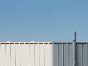 Low angle view of building against clear sky