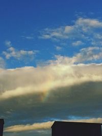 Low angle view of cloudy sky