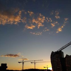 Low angle view of construction site