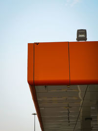Low angle view of building against clear sky