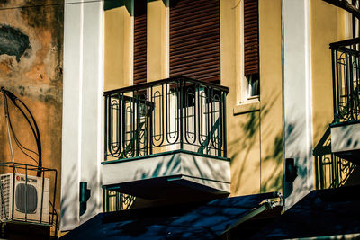 View of yellow building