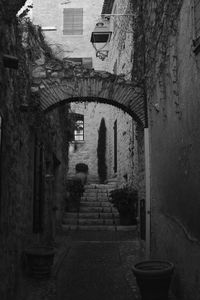 Steps amidst buildings