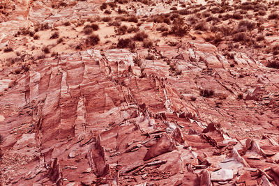 Full frame shot of rock formations