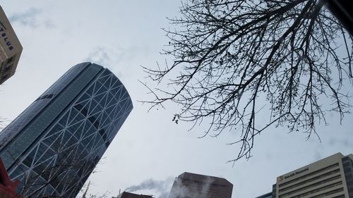 Low angle view of buildings against sky