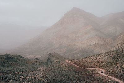 Scenic view of mountain against sky