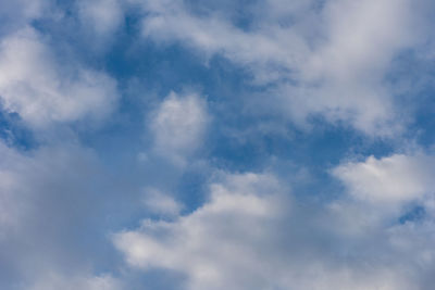 Low angle view of clouds in sky