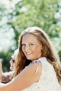 Portrait of mature woman smiling