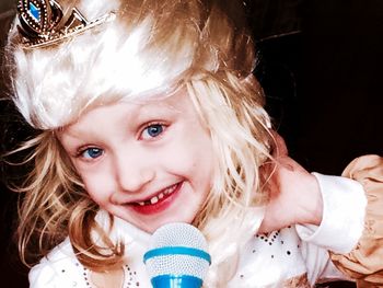 Portrait of cute girl