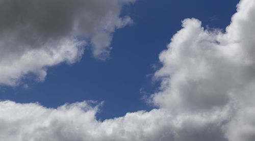 Low angle view of clouds in sky