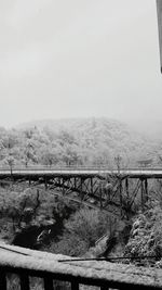 View of bridge over sea