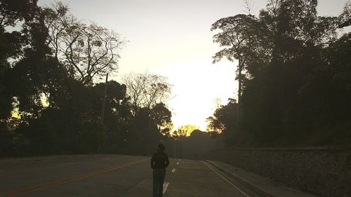 People walking on road