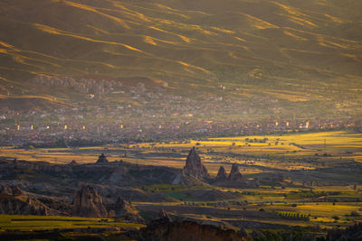 Cappadocia scene at sunrise