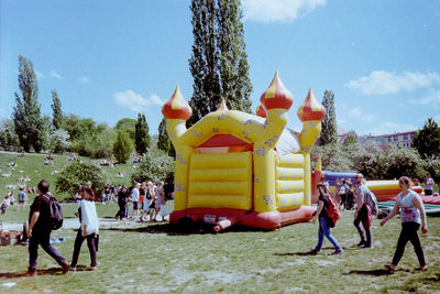 People in park