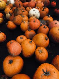 Full frame shot of pumpkins