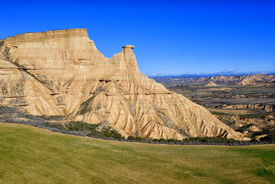 Bardenas reales. desierto de bardenas reales, desert of bardenas reales navarra spain this particular rock formation