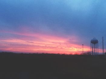 Scenic view of landscape at sunset