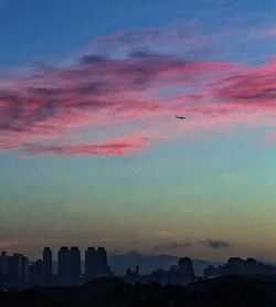 Scenic view of landscape at sunset