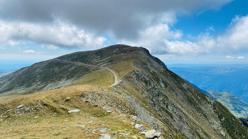Scenic view of mountain against sky