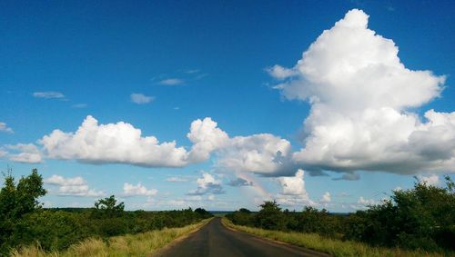 Country road along landscape